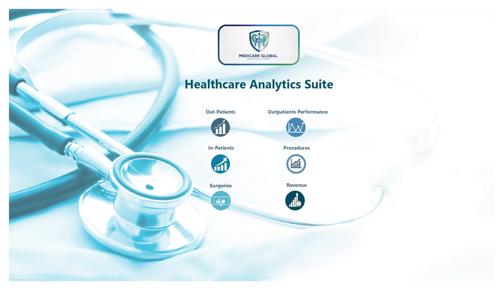 Enterprise healthcare analytics dashboard